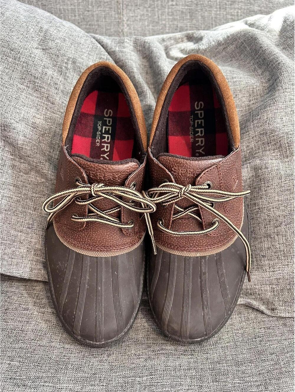 Sperry Cold Bay Thinsulate Duck Boots Brown Mens Size 8 STS22690